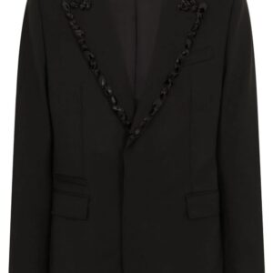 Dolce & Gabbana rhinestone-embellished single-breasted blazer
