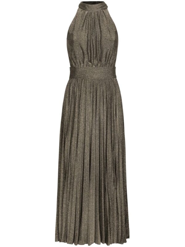 Dolce & Gabbana pleated silk midi dress - Image 2