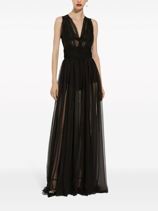 Dolce & Gabbana pleated semi-sheer gown - Image 5