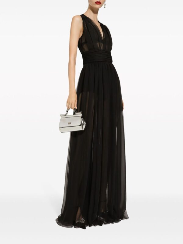 Dolce & Gabbana pleated semi-sheer gown - Image 4
