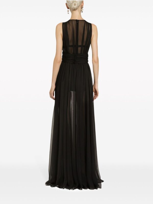 Dolce & Gabbana pleated semi-sheer gown - Image 3
