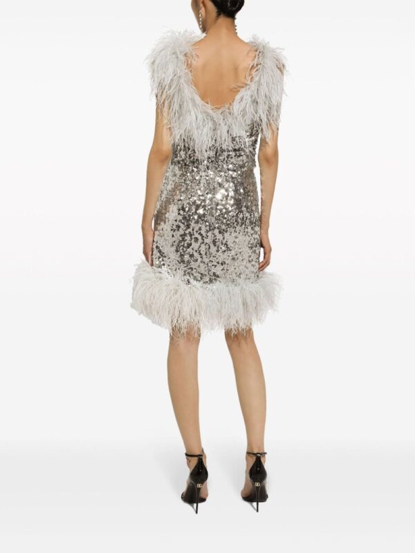 Dolce & Gabbana sequinned wrap minidress - Image 4