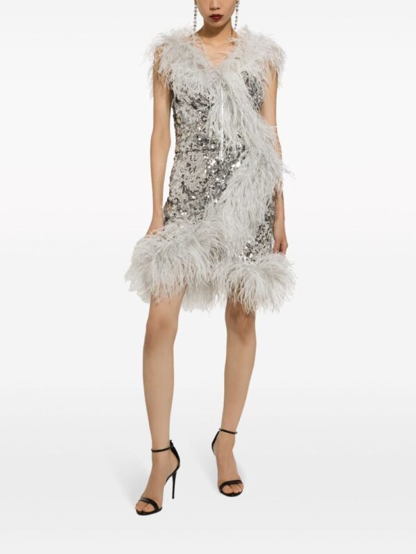 Dolce & Gabbana sequinned wrap minidress - Image 2