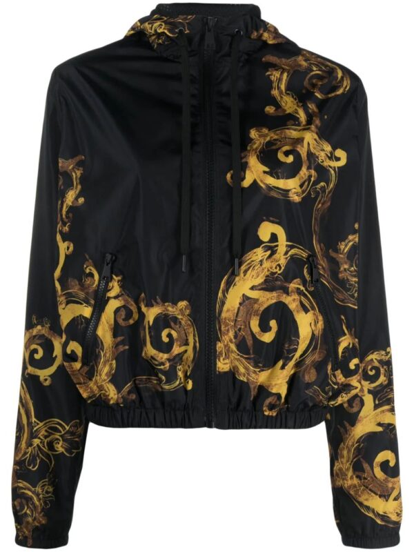 Versace Jeans Couture  Barocco-print hooded jacket
