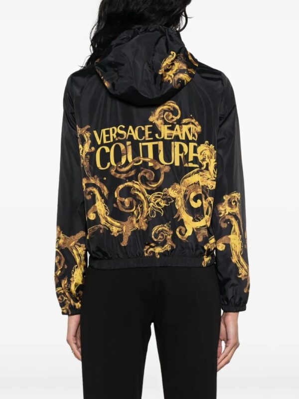 Versace Jeans Couture  Barocco-print hooded jacket - Image 4