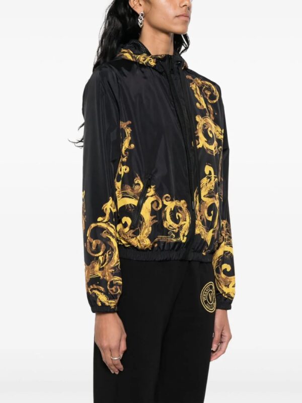 Versace Jeans Couture  Barocco-print hooded jacket - Image 3
