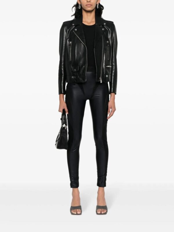Versace Jeans Couture  panelled faux-leather leggings - Image 2