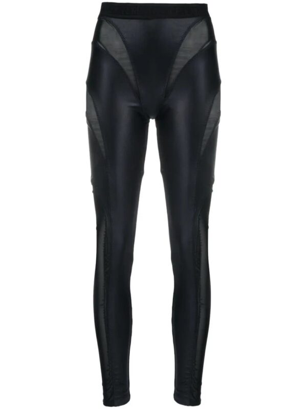 Versace Jeans Couture  panelled faux-leather leggings