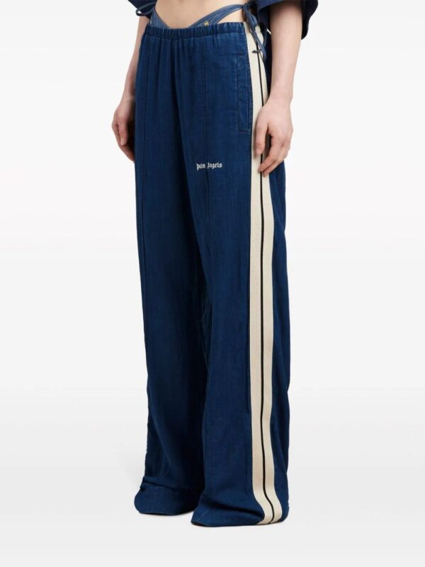 Palm Angels  side-stripe chambray trousers - Image 4