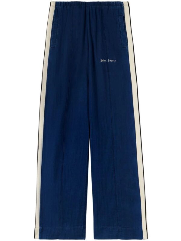 Palm Angels  side-stripe chambray trousers