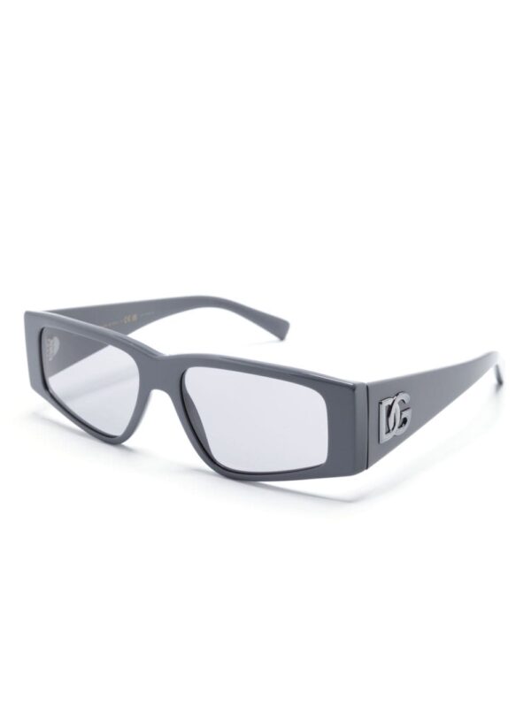 Dolce & Gabbana Eyewear logo-plaque rectangle-frame sunglasses - Image 2