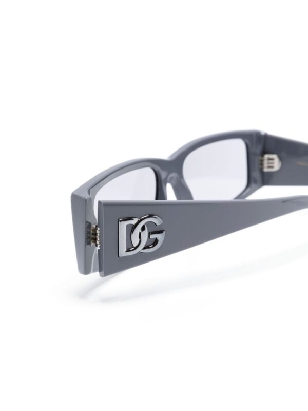 Dolce & Gabbana Eyewear logo-plaque rectangle-frame sunglasses - Image 3