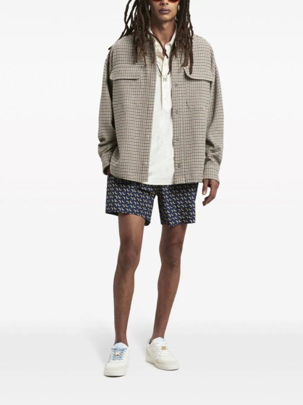 Palm Angels  logo-print checked overshirt - Image 2