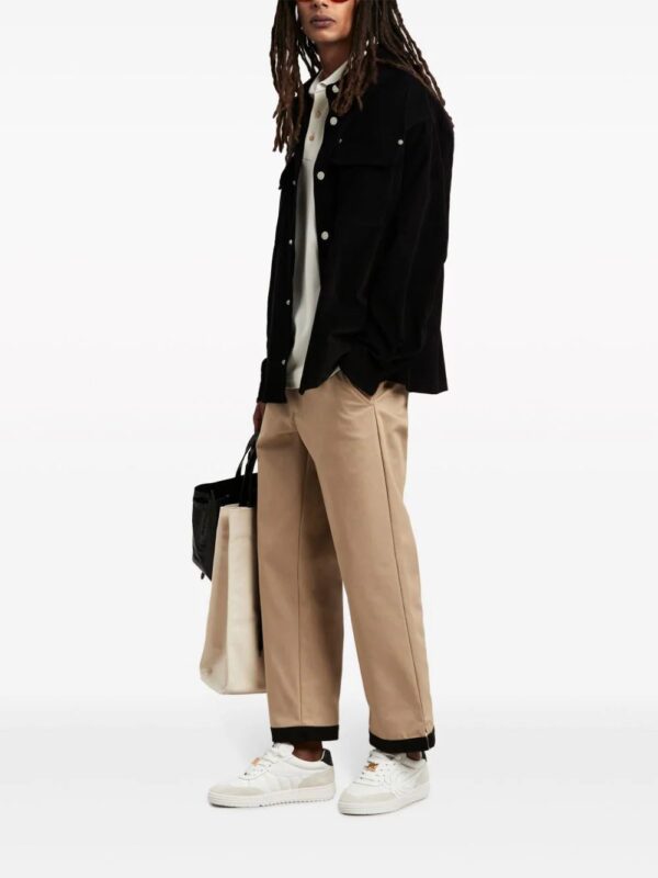 Palm Angels  logo-print velvet overshirt - Image 2