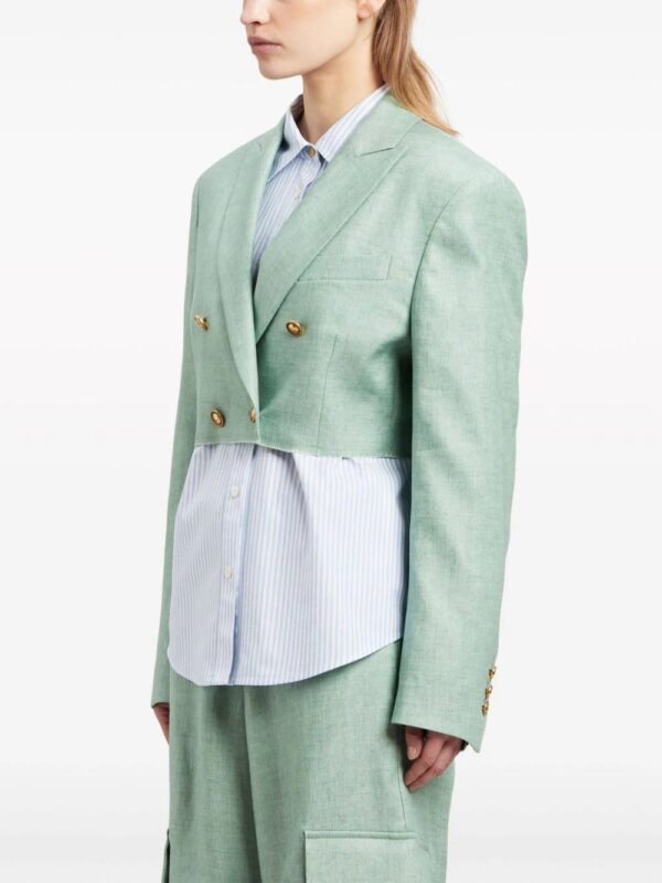 Palm Angels  linen cropped blazer - Image 4
