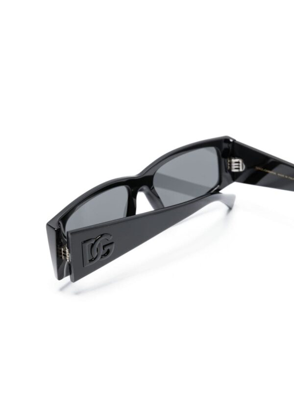Dolce & Gabbana Eyewear logo-embossed rectangle-frame sunglasses - Image 3