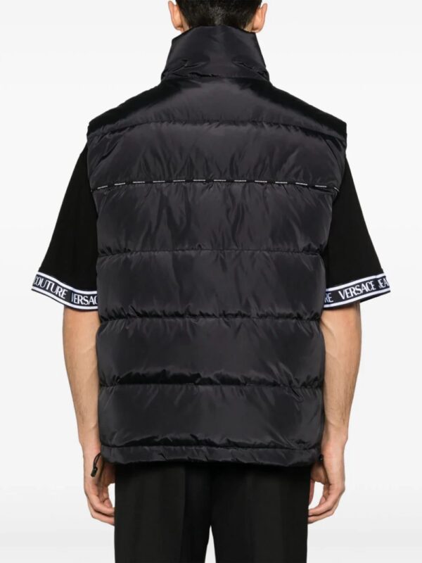 Versace Jeans Couture  logo-print reversible padded gilet - Image 4
