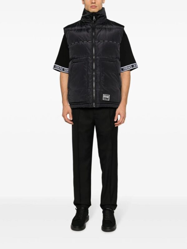 Versace Jeans Couture  logo-print reversible padded gilet - Image 2
