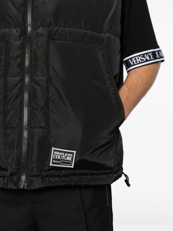 Versace Jeans Couture  logo-print reversible padded gilet - Image 3