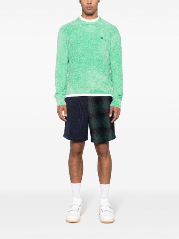 Acne Studios logo-appliqué mélange sweatshirt - Image 2