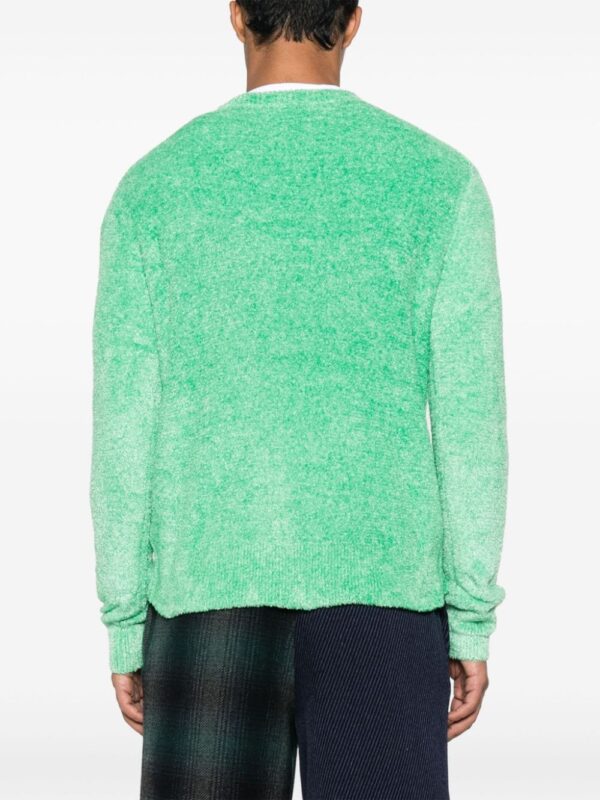 Acne Studios logo-appliqué mélange sweatshirt - Image 5