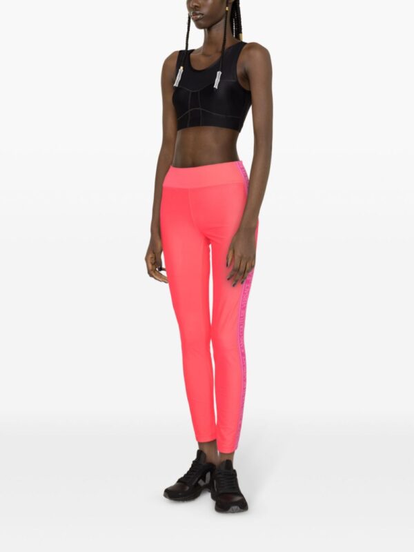 Versace Jeans Couture  logo-tape cropped leggings - Image 3