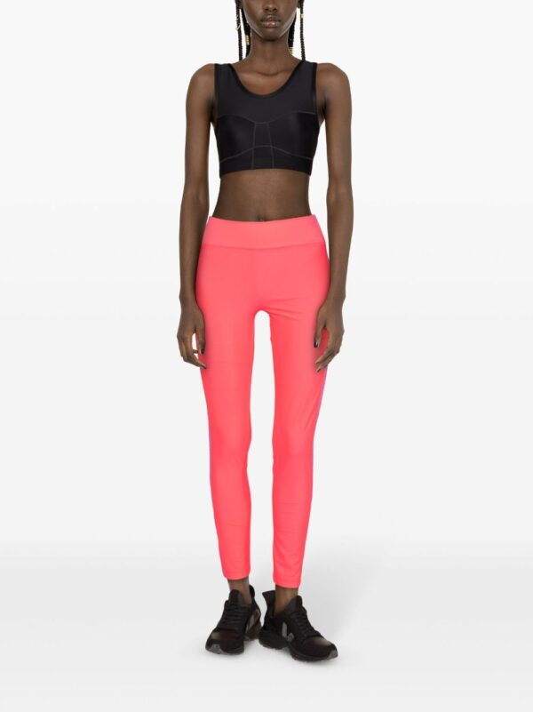 Versace Jeans Couture  logo-tape cropped leggings - Image 2