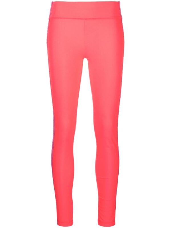 Versace Jeans Couture  logo-tape cropped leggings