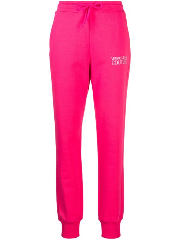 Versace Jeans Couture  logo-embroidered cotton track pants