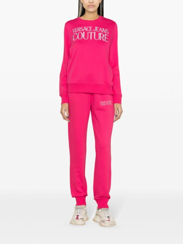 Versace Jeans Couture  logo-embroidered cotton track pants - Image 2