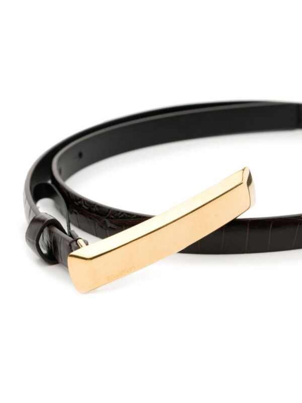 Louis Vuitton  crocodile-embossed leather belt - Image 2