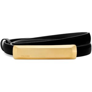 TOM FORD  logo-engraved leather belt