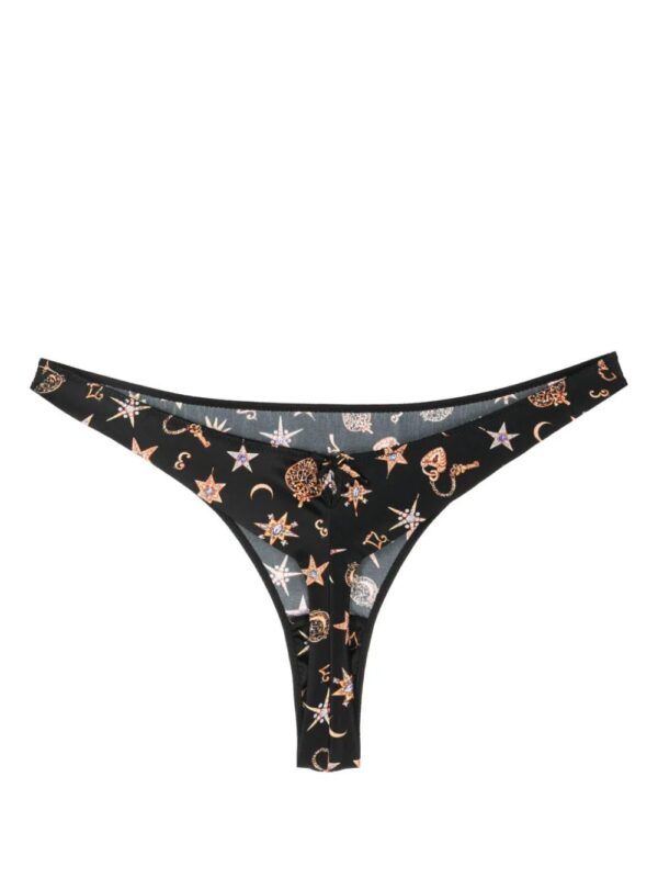 Fleur Du Mal  Luxe graphic-print thong - Image 2