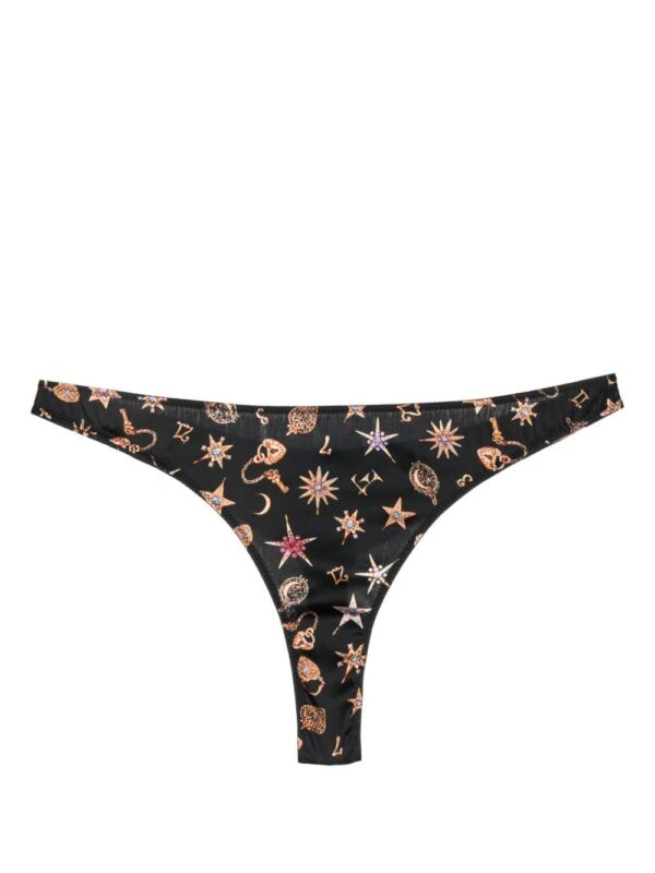 Fleur Du Mal  Luxe graphic-print thong