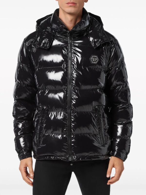 Philipp Plein  Hexagon logo-plaque padded jacket - Image 3