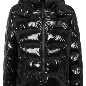 Philipp Plein  Hexagon logo-plaque padded jacket