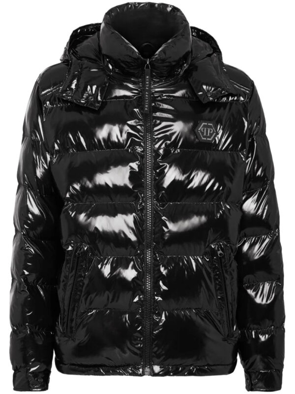 Philipp Plein  Hexagon logo-plaque padded jacket