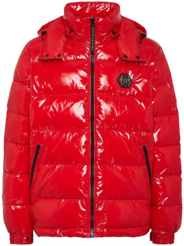 Philipp Plein  Hexagon logo-plaque padded jacket
