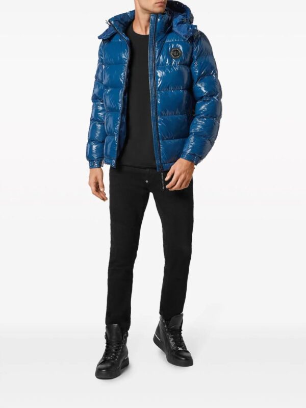 Philipp Plein  Hexagon logo-plaque padded jacket - Image 2