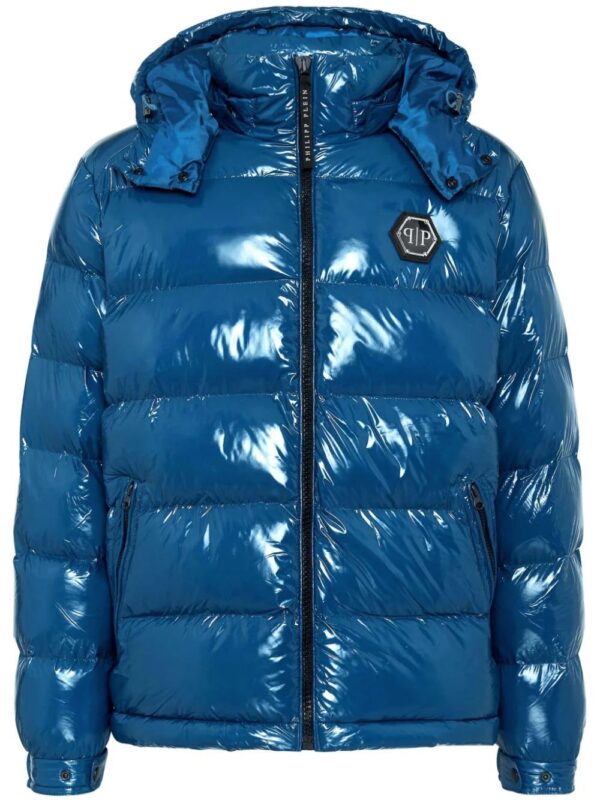 Philipp Plein  Hexagon logo-plaque padded jacket