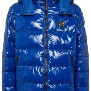 Philipp Plein  Hexagon logo-plaque padded jacket