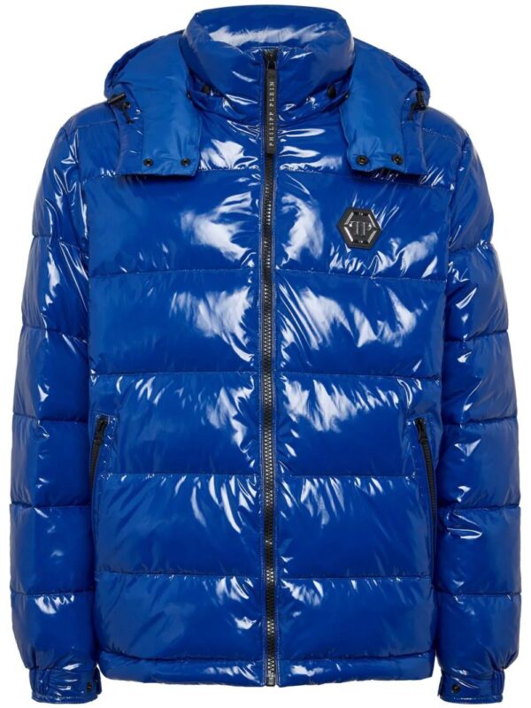 Philipp Plein  Hexagon logo-plaque padded jacket