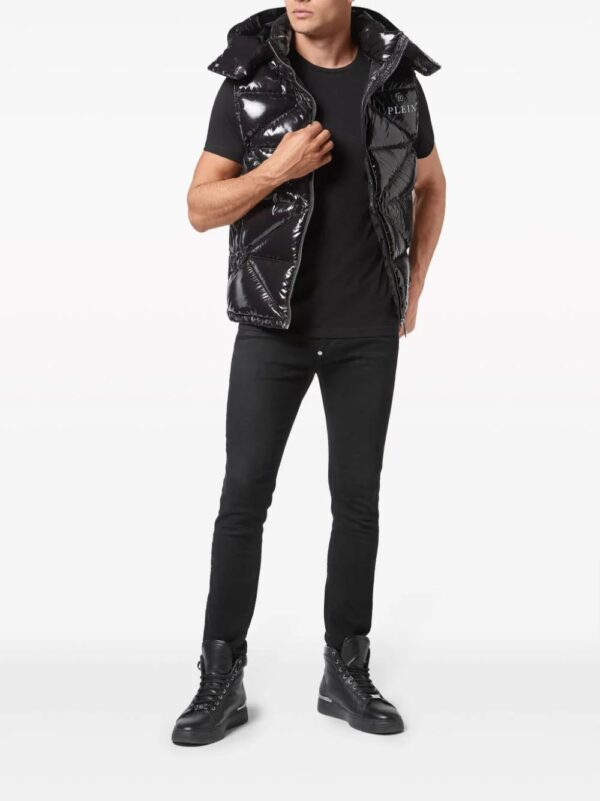 Philipp Plein  Hexagon logo-plaque padded gilet - Image 2
