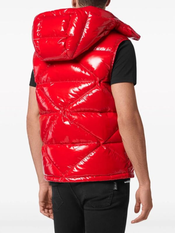 Philipp Plein  Hexagon logo-plaque padded gilet - Image 4