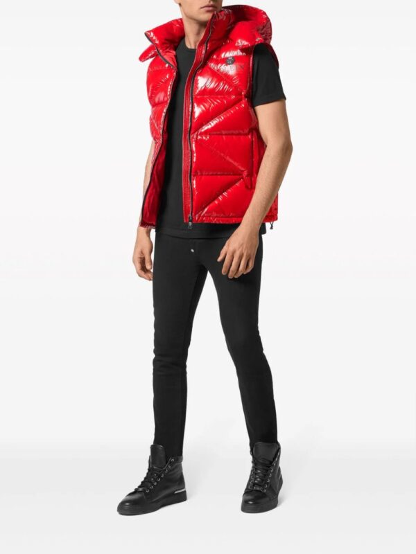 Philipp Plein  Hexagon logo-plaque padded gilet - Image 2