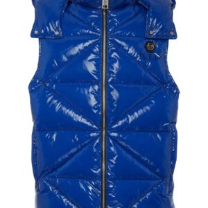 Philipp Plein  Hexagon logo-plaque padded gilet