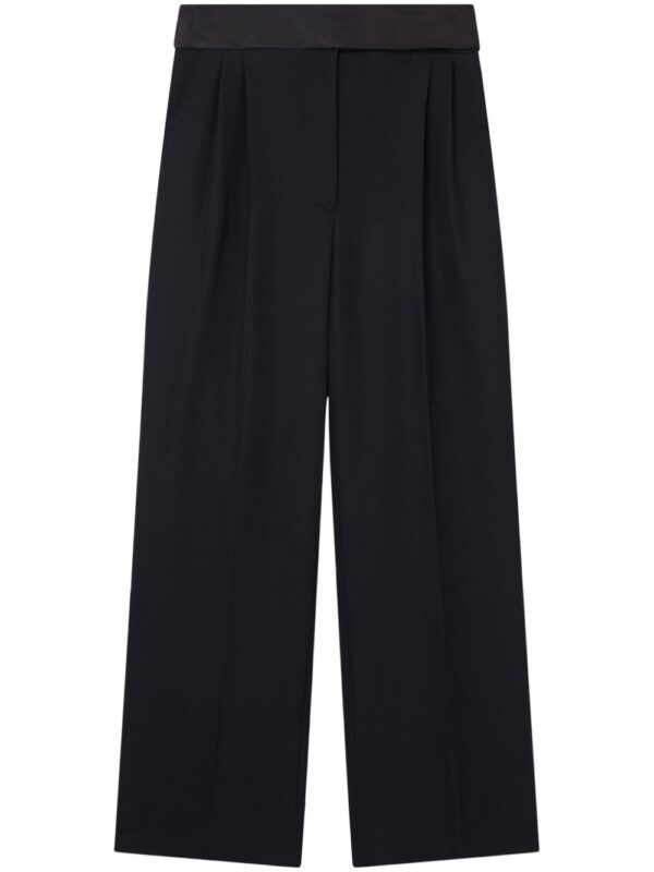 Stella McCartney  wide-leg tuxedo wool trousers