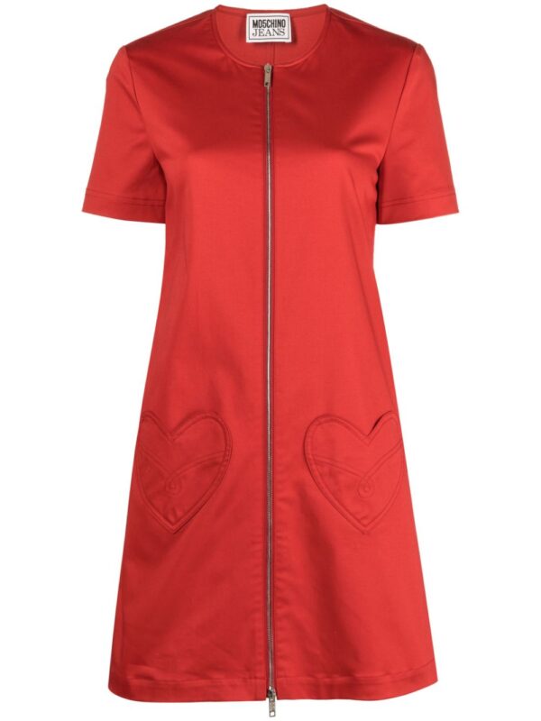 MOSCHINO JEANS  A-line heart-patch minidress