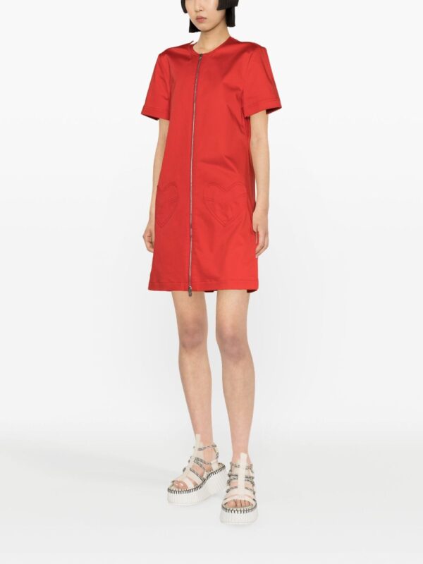 MOSCHINO JEANS  A-line heart-patch minidress - Image 3
