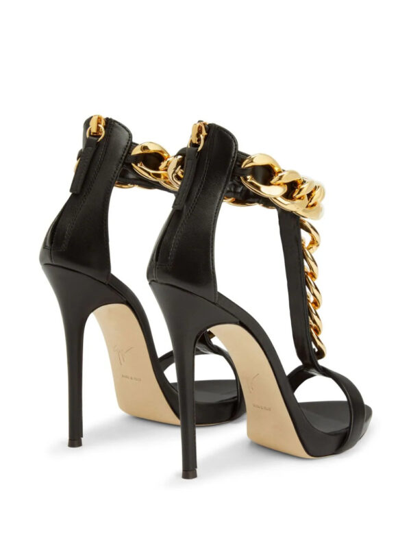 Giuseppe Zanotti  Elsie chain leather sandals - Image 3